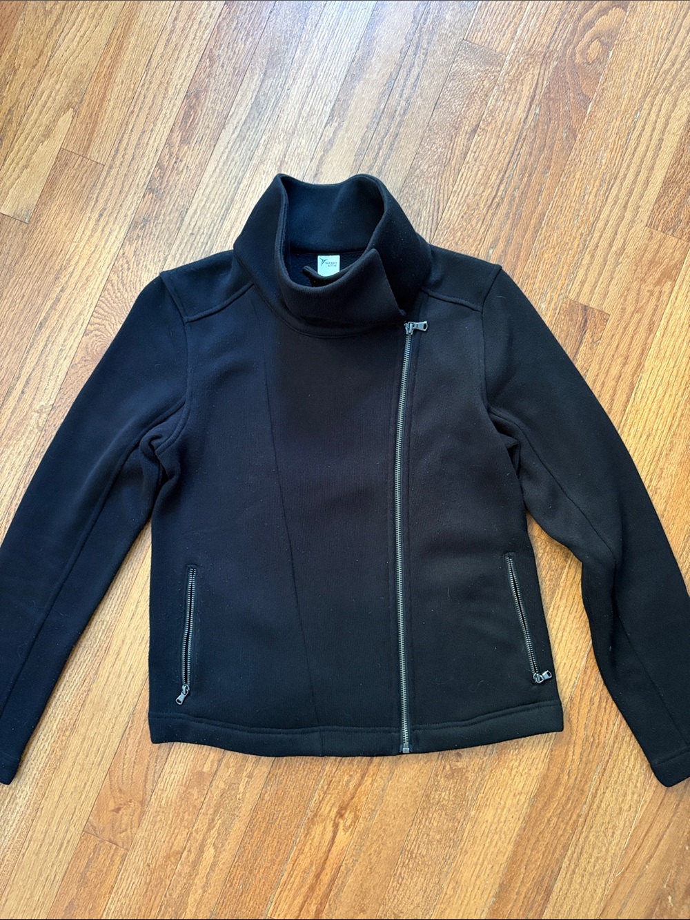 Old Navy Active Women’s Black Asymmetrical Zip Jacket